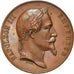 France, Medal, Napoléon III,  Pupilles de la Marine, 1862, Barre, AU(50-53)