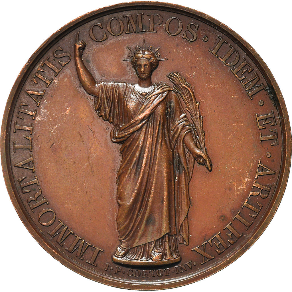 Francia, medaglia, Jean-Pierre Cortot, Sculpteur, Arts & Culture, 1787