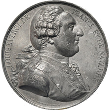 Francja, Medal, Mort de Louis XVI, Historia, 1793, De Puymaurin, EF(40-45), Cyna