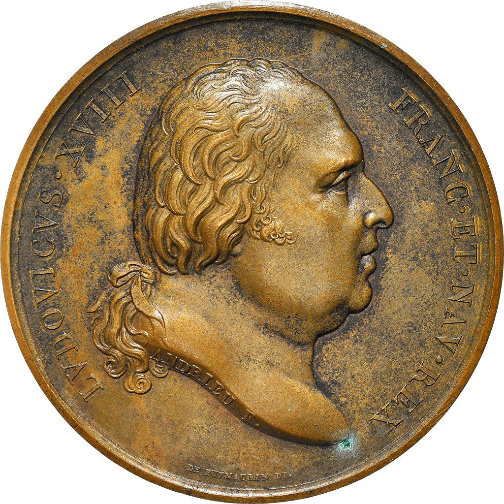 Frankrijk, Medaille, Louis XVIII, Naissance de Henri, Duc de Bordeaux, Comte de