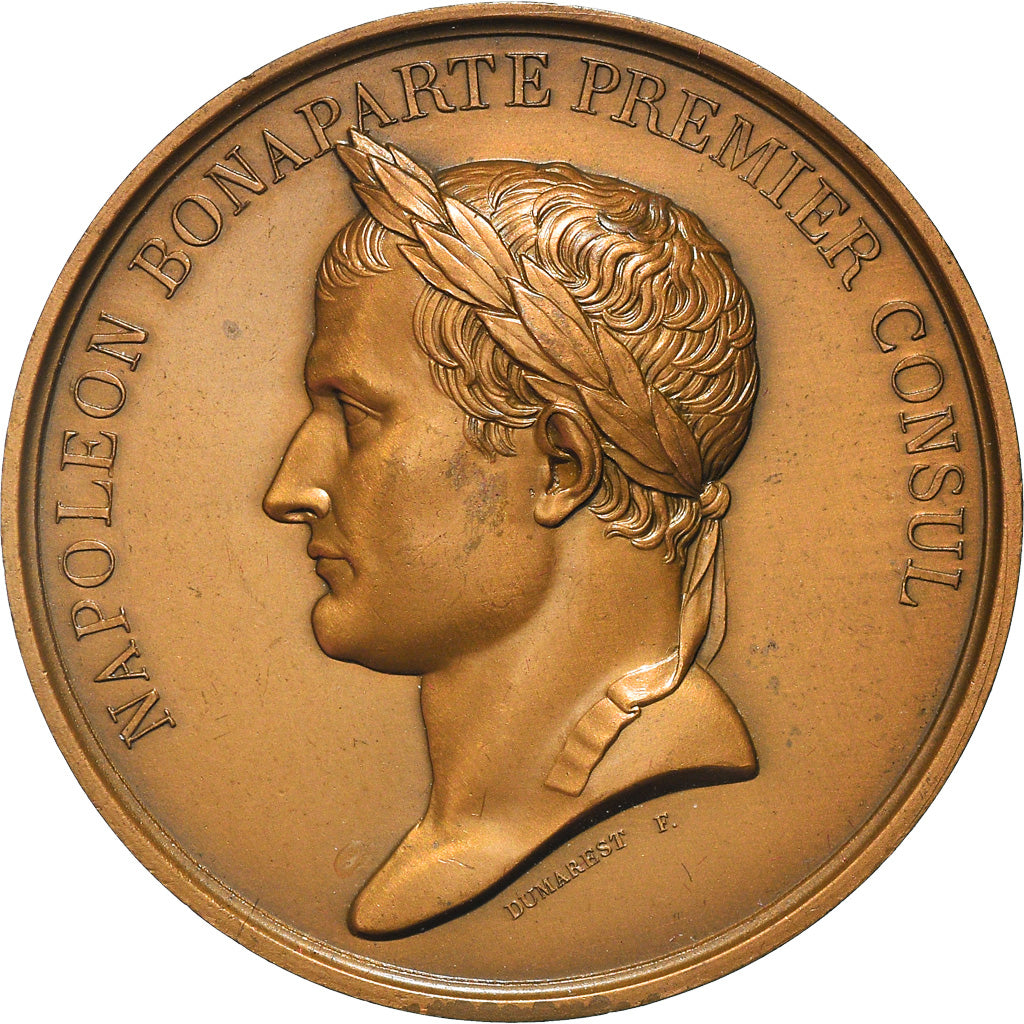 França, Medal, Napoleon Bonaparte , Paix d'Amiens, 1970, Dumarest, Nova