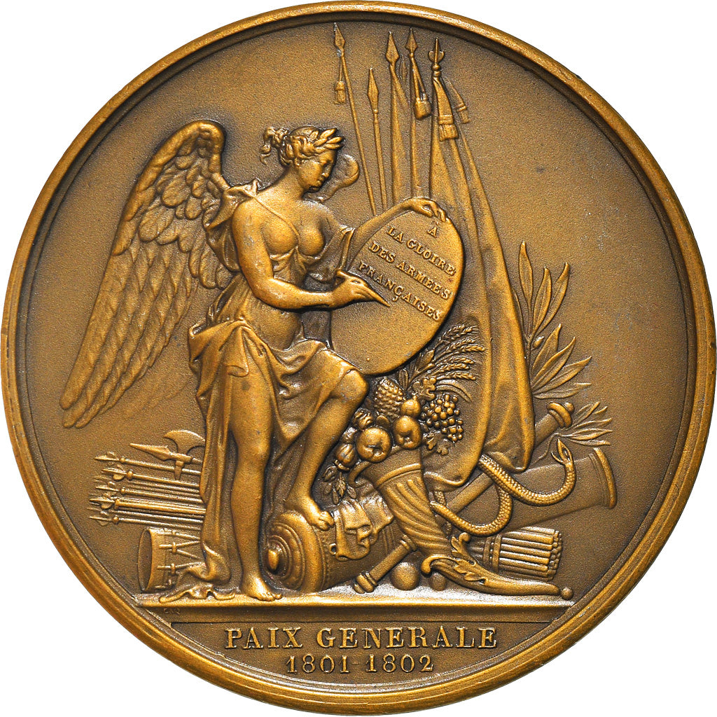 Frankrijk, Medaille, Napoléon Bonaparte, Paix Générale, 1802, Andrieu