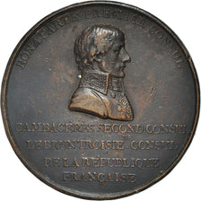 Francia, medalla, Napoléon Bonaparte, Consulat, pose de la première pierre de