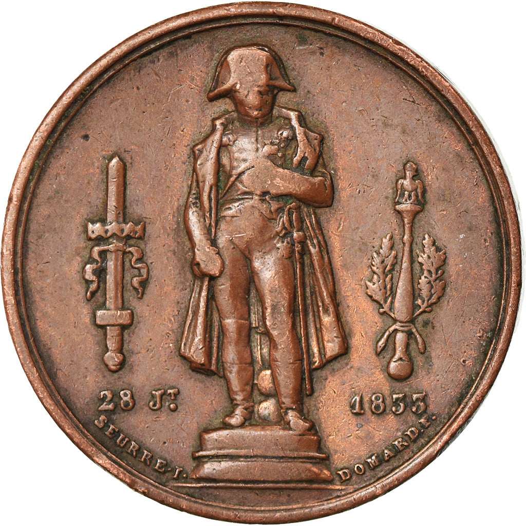 France, Médaille, A Napoléon le Grand, La France Régénérée, History, 1833