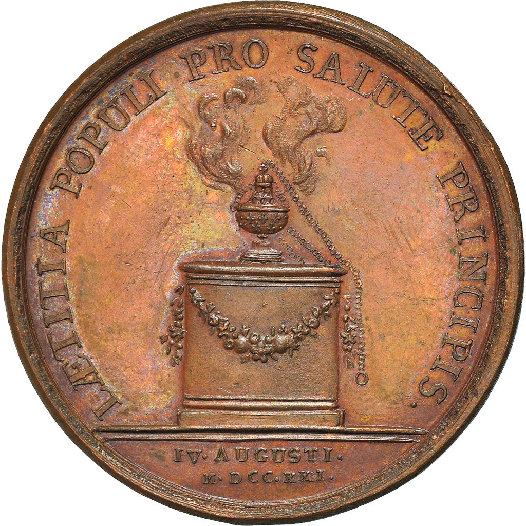 France, Médaille, Louis XV, Rétablissement de la Santé du Roi, History, 1721