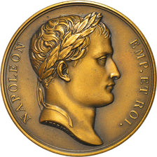 France, Medal, Napoleon Ier , Les Autrichiens vaincus, 1805, Andrieu, Restrike