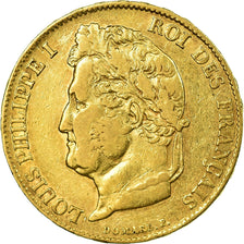 Coin, France, Louis-Philippe, 20 Francs, 1839, Paris, VF(30-35), Gold, KM:750.1