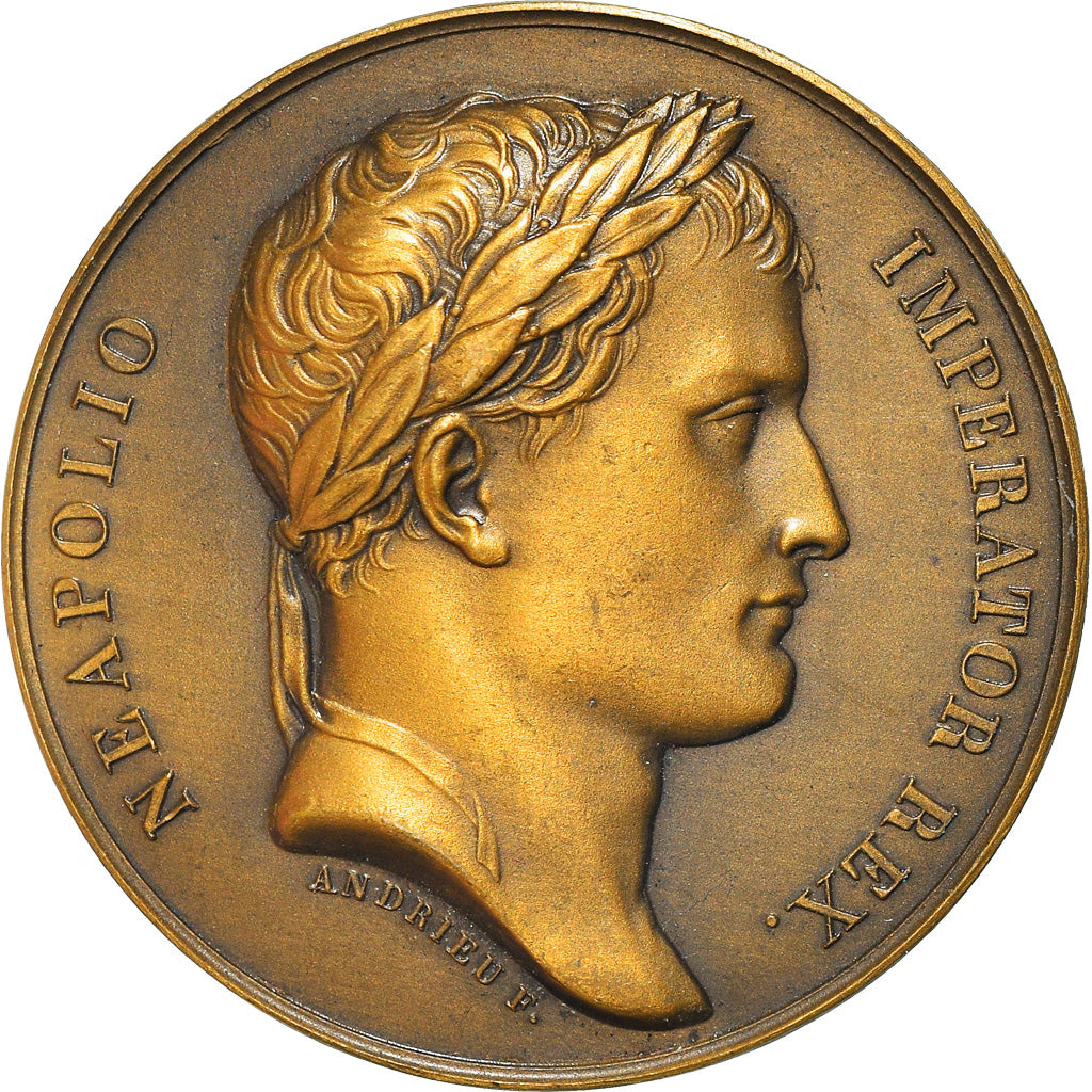 Francia, medalla, Napoleon Ier , Bataille de Preuss Eylau, History, 1807