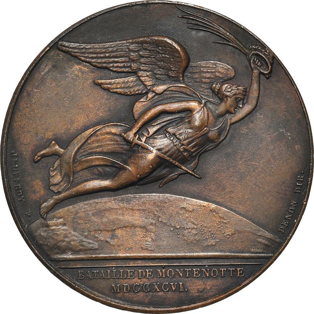 Francia, medalla, Napoléon Bonaparte, Bataille de Montenotte, History, 1796