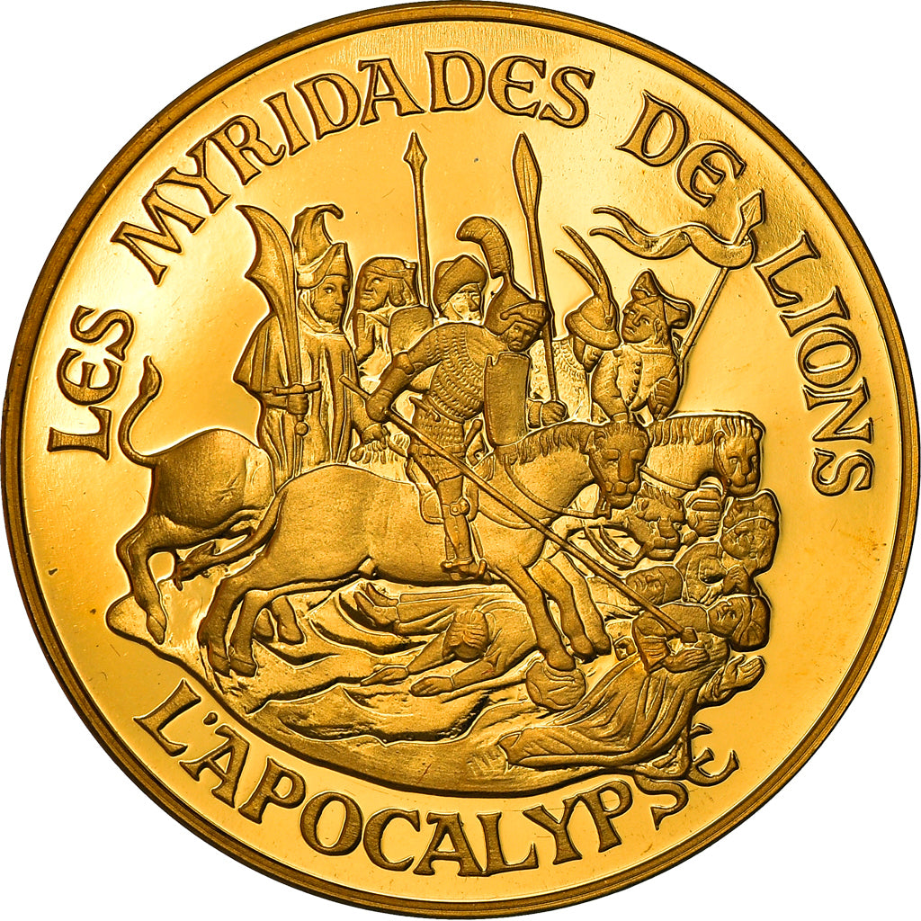 Francia, medalla, Château d'Angers, Les Myriades de Lions, Arts & Culture, FDC