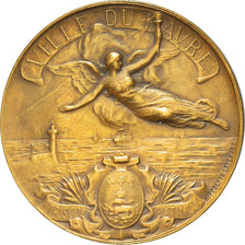 France, Medal, Ville du Havre, Poisson, MS(60-62), Bronze