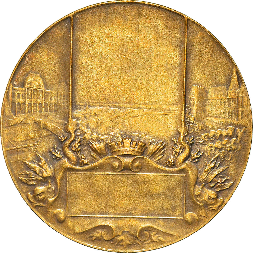 France, Medal, Ville du Havre, Poisson, MS(60-62), Bronze