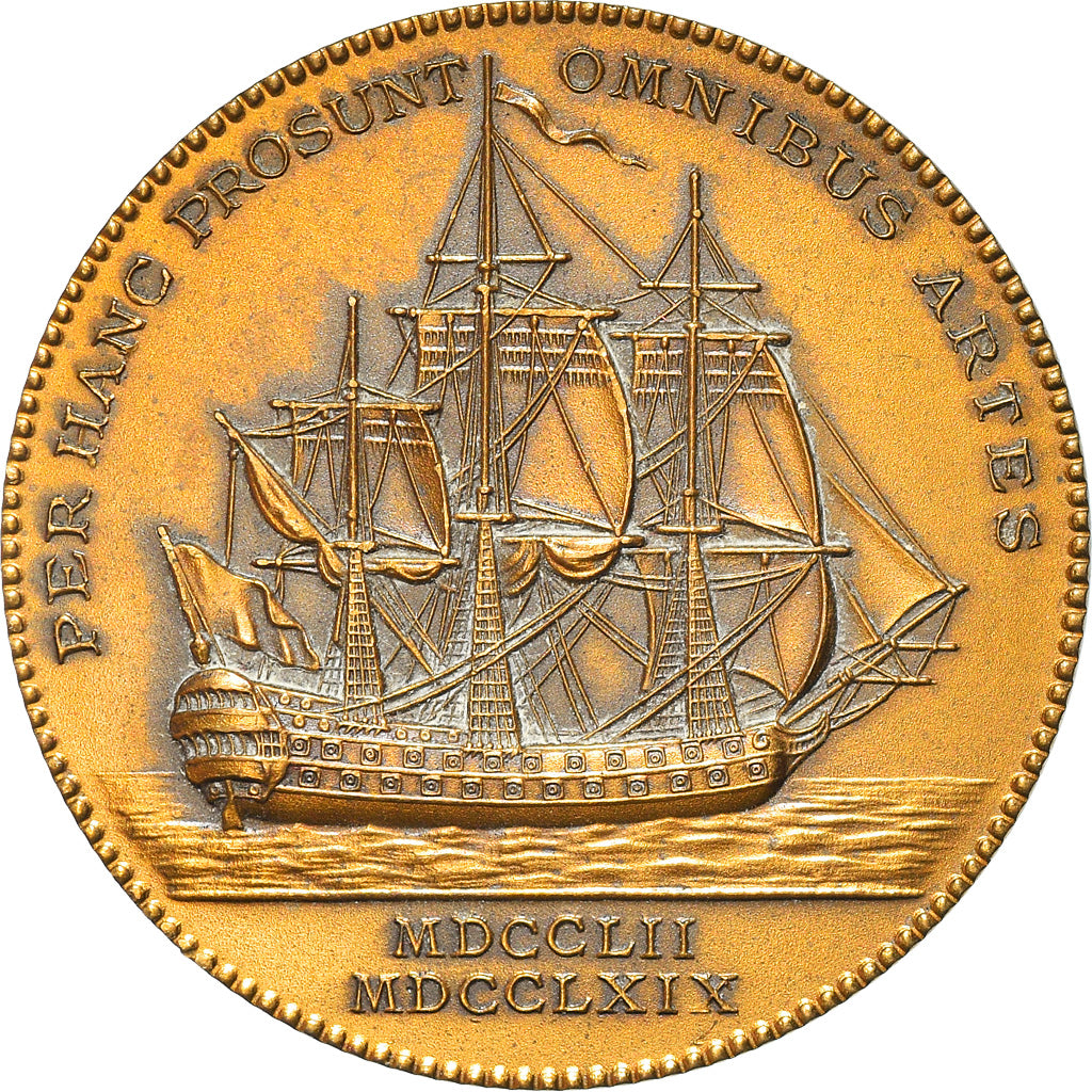 France, Token, Académie de Marine, Shipping, AU(55-58), Bronze