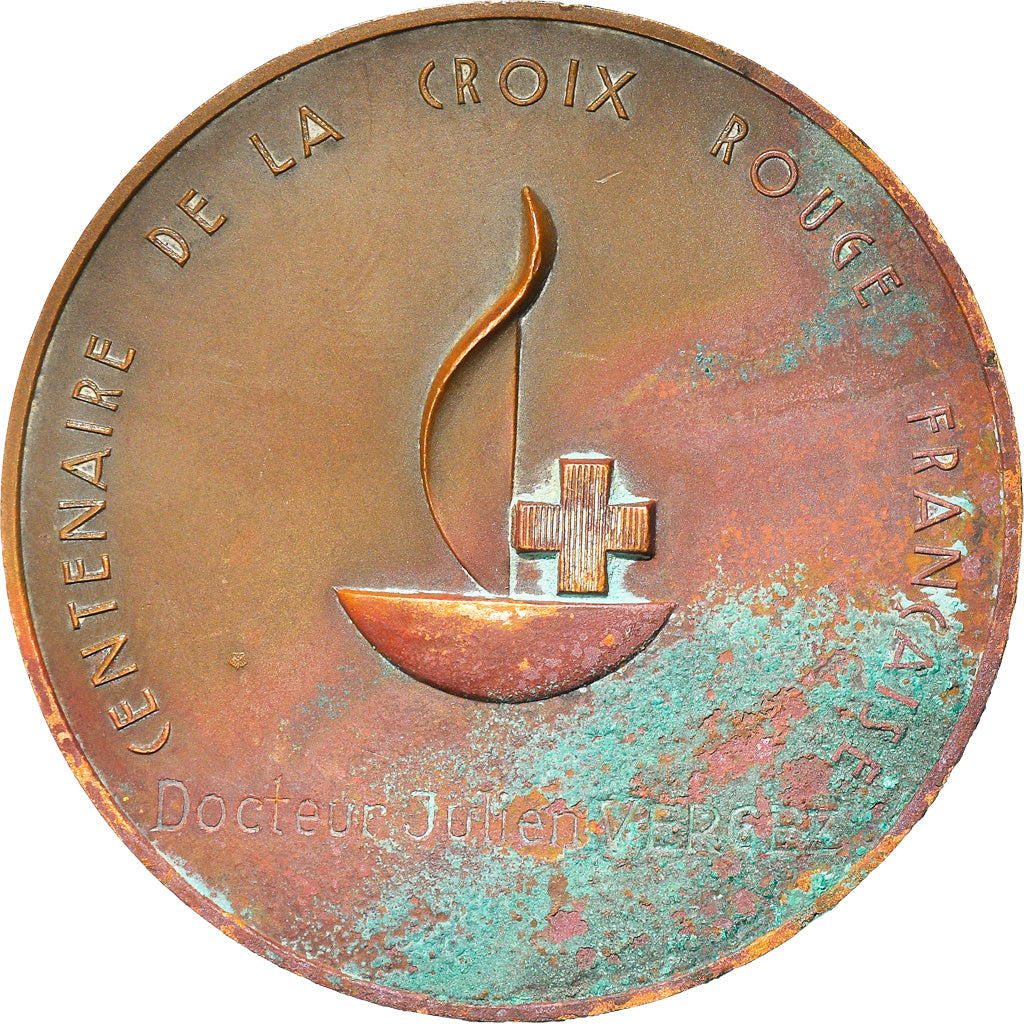 France, Medal, Centenaire de la Croix Rouge Française, 1963, Mérelle