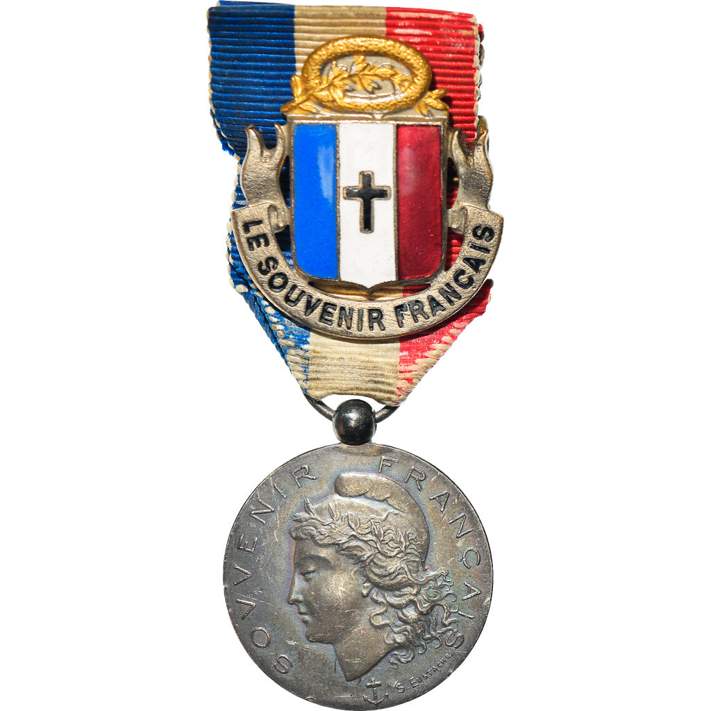 France, Le Souvenir Français, Mérite-Dévouement, Medal, 1897, Very Good