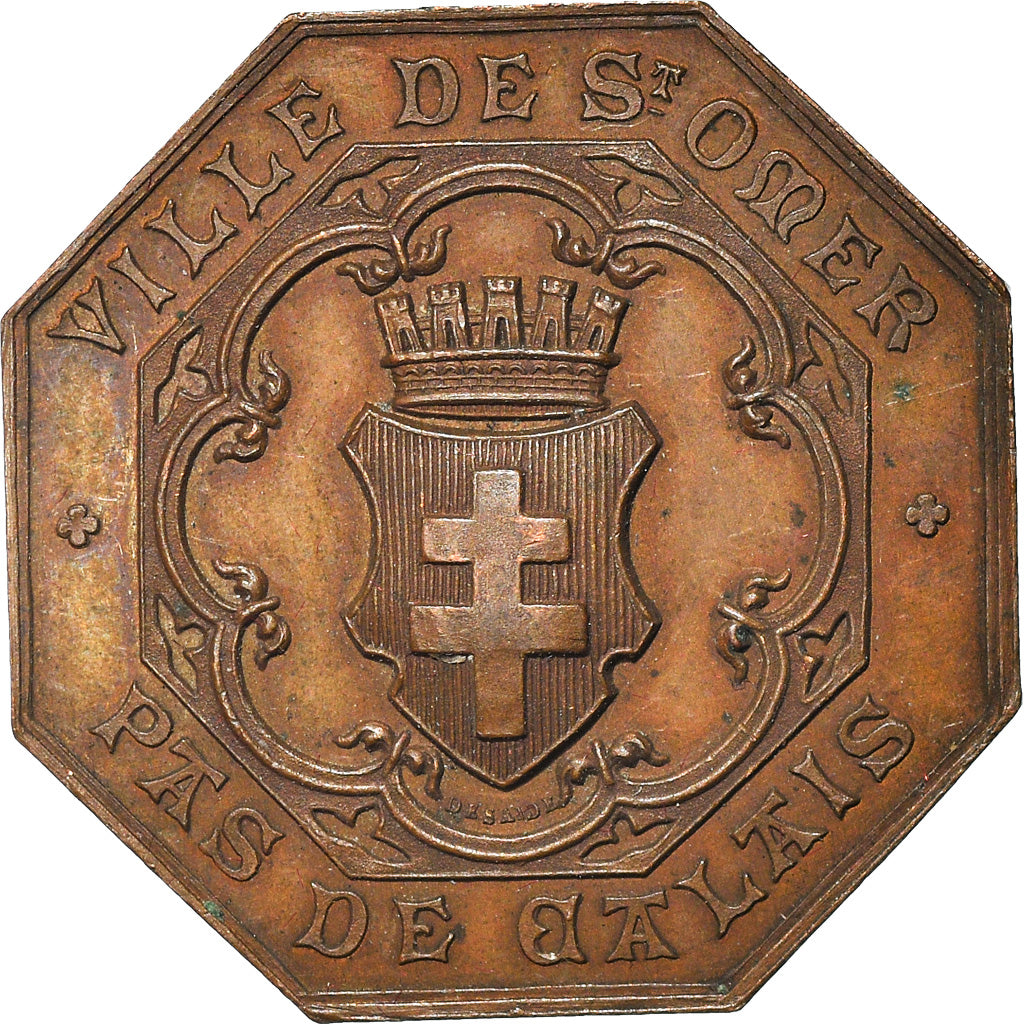 France, Token, Conseil Municipal de Saint-Omer, Politics, 1864, Desaide