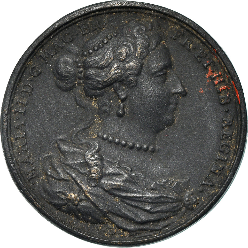 Royaume-Uni, Médaille, Mort de Marie II d'Angleterre, History, 1694, TTB