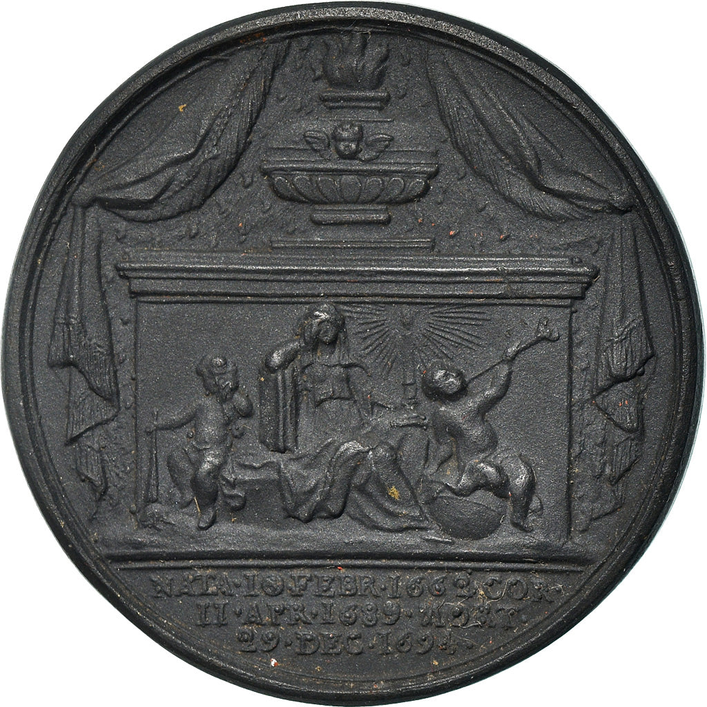 Royaume-Uni, Médaille, Mort de Marie II d'Angleterre, History, 1694, TTB