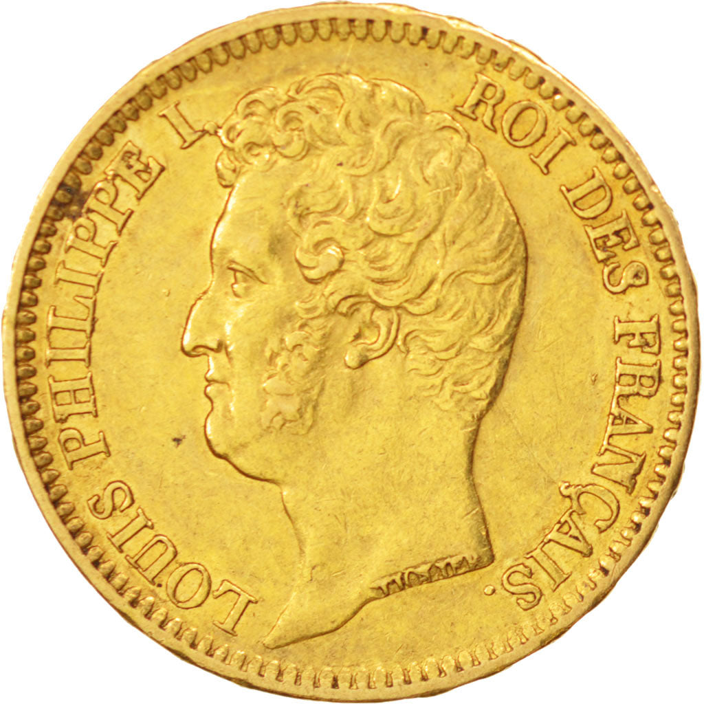 France, Louis-Philippe, 20 Francs, 1831, Paris, EF(40-45), Gold, KM:746.1