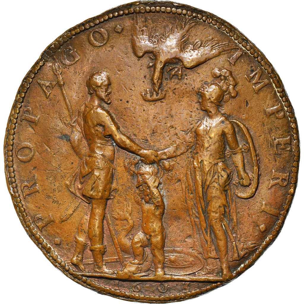 France, Médaille, Henri IV et Marie de Médicis, History, 1603, G.Dupré, TB+