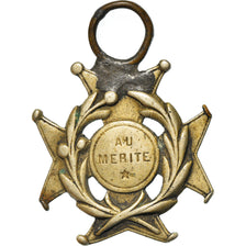 France, Au mérite, Medal, Good Quality, Silvered bronze, 38
