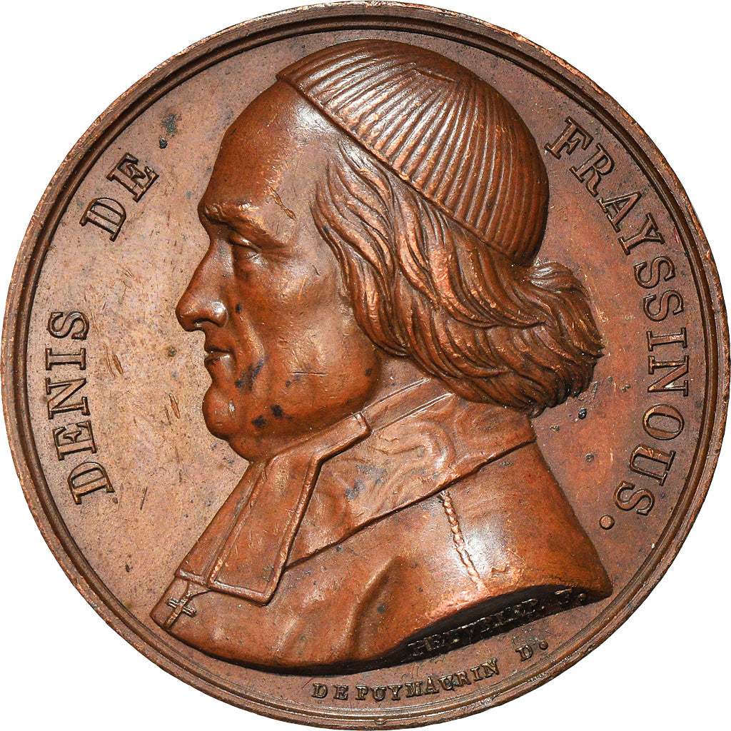 Frankreich, Medaille, Denis de Frayssinous, History, 1823, Peuvrier, SS+, Kupfer
