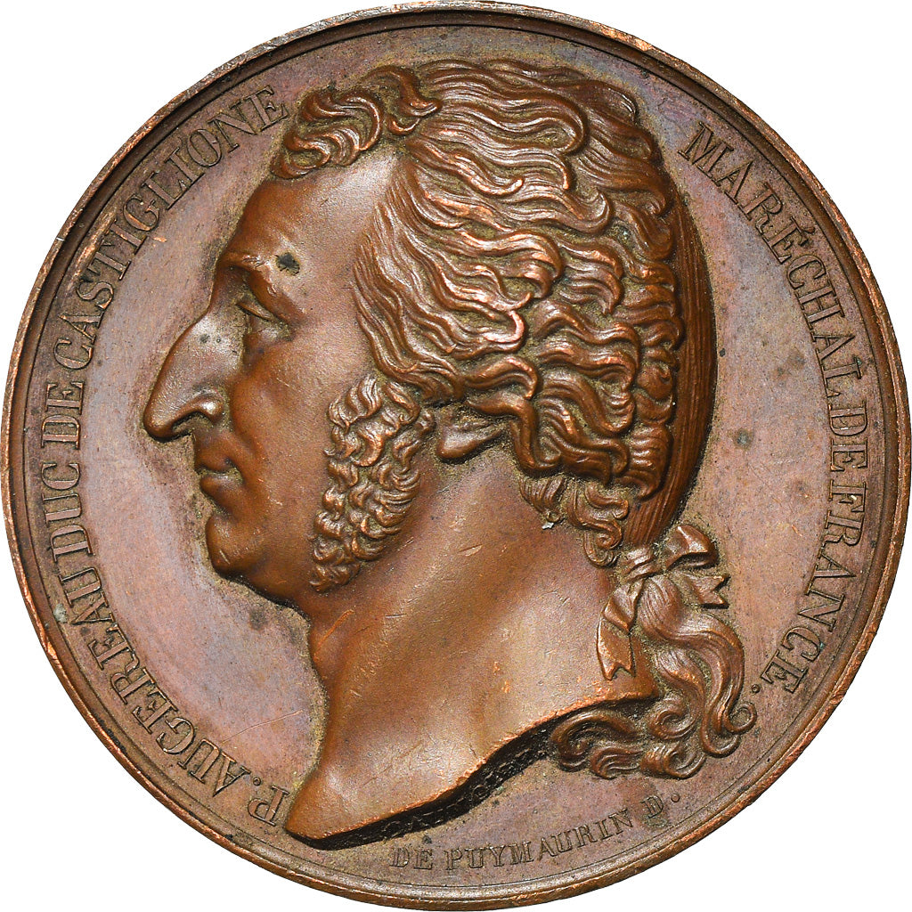 Francia, medaglia, Premier Empire, Décès de Pierre Augereau, Duc de