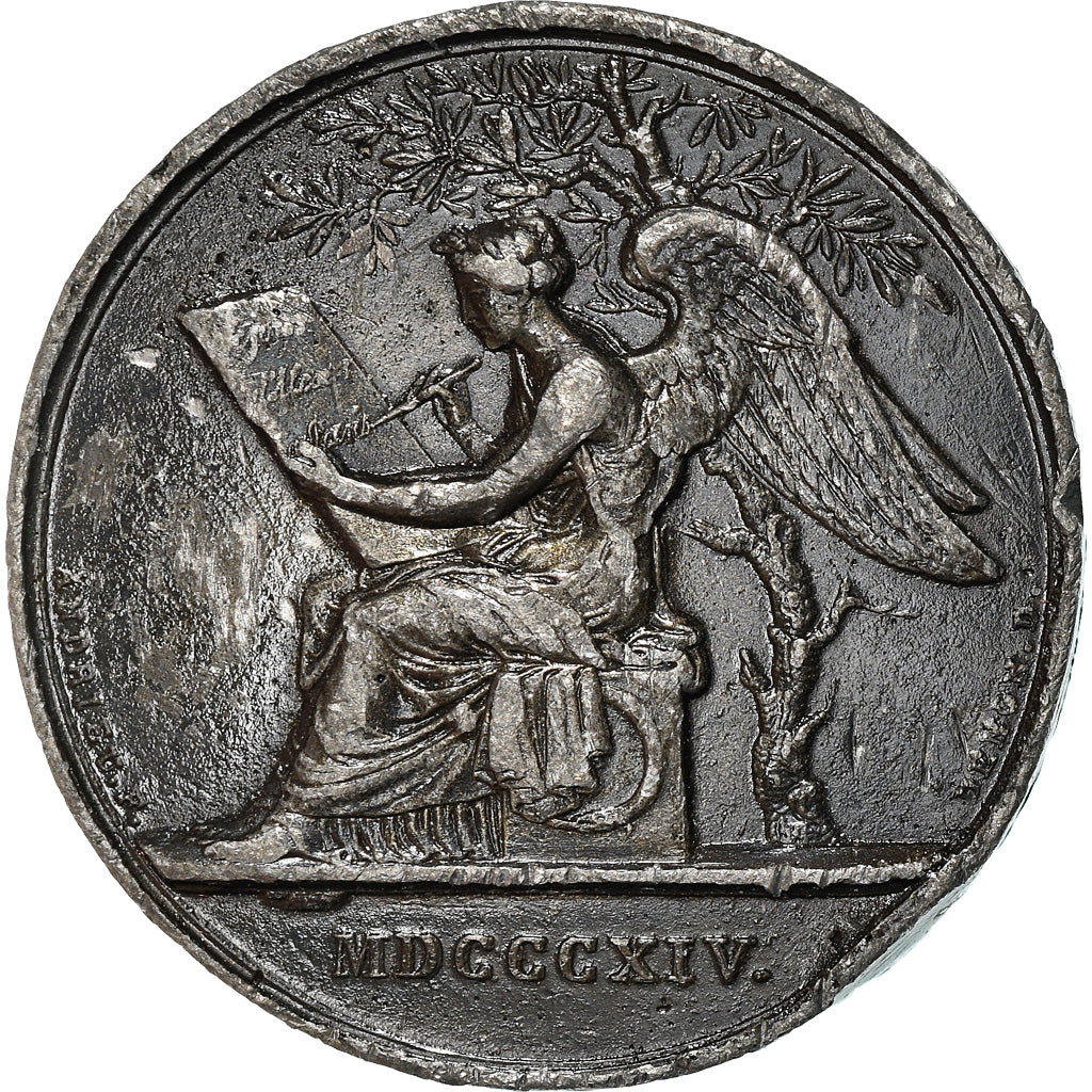 Francia, medalla, Alexandre Ier, Séjour à Paris, History, 1814, Denon, BC+