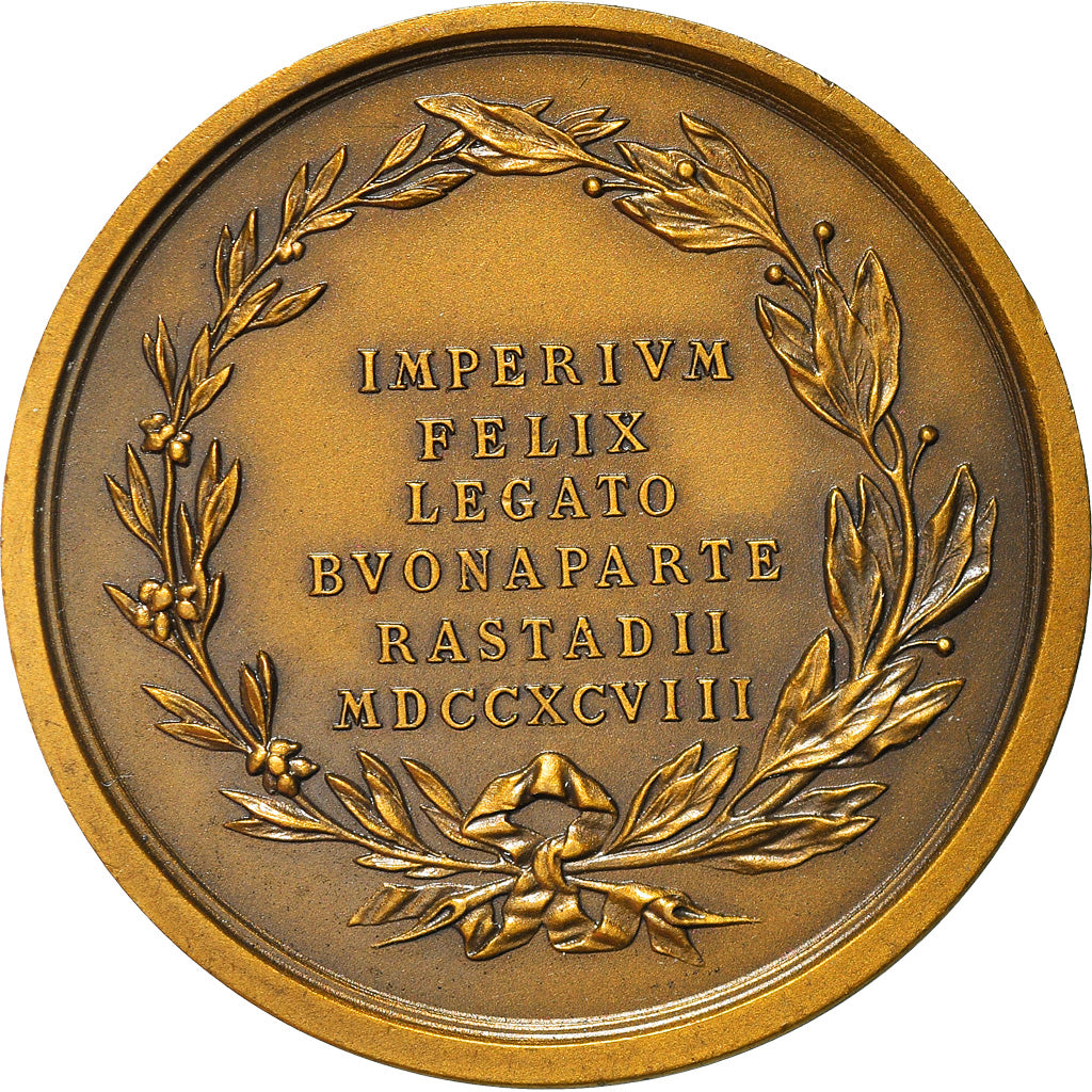Francia, medaglia, Napoléon Ier, traité de Rastadt, History, 1798, Restrike