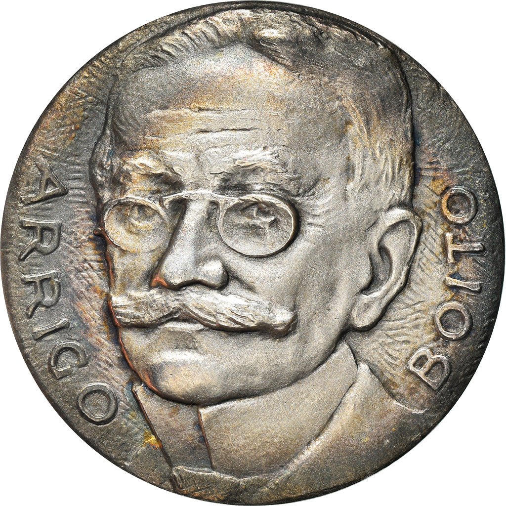 Italy, Medal, Arrigo Boito, Cinquantenario della Morte, Arts & Culture, 1968