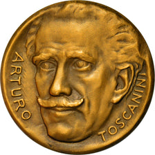 Italy, Medal, Arturo Toscanini, Musique, 1967, Monassi, MS(64), Bronze