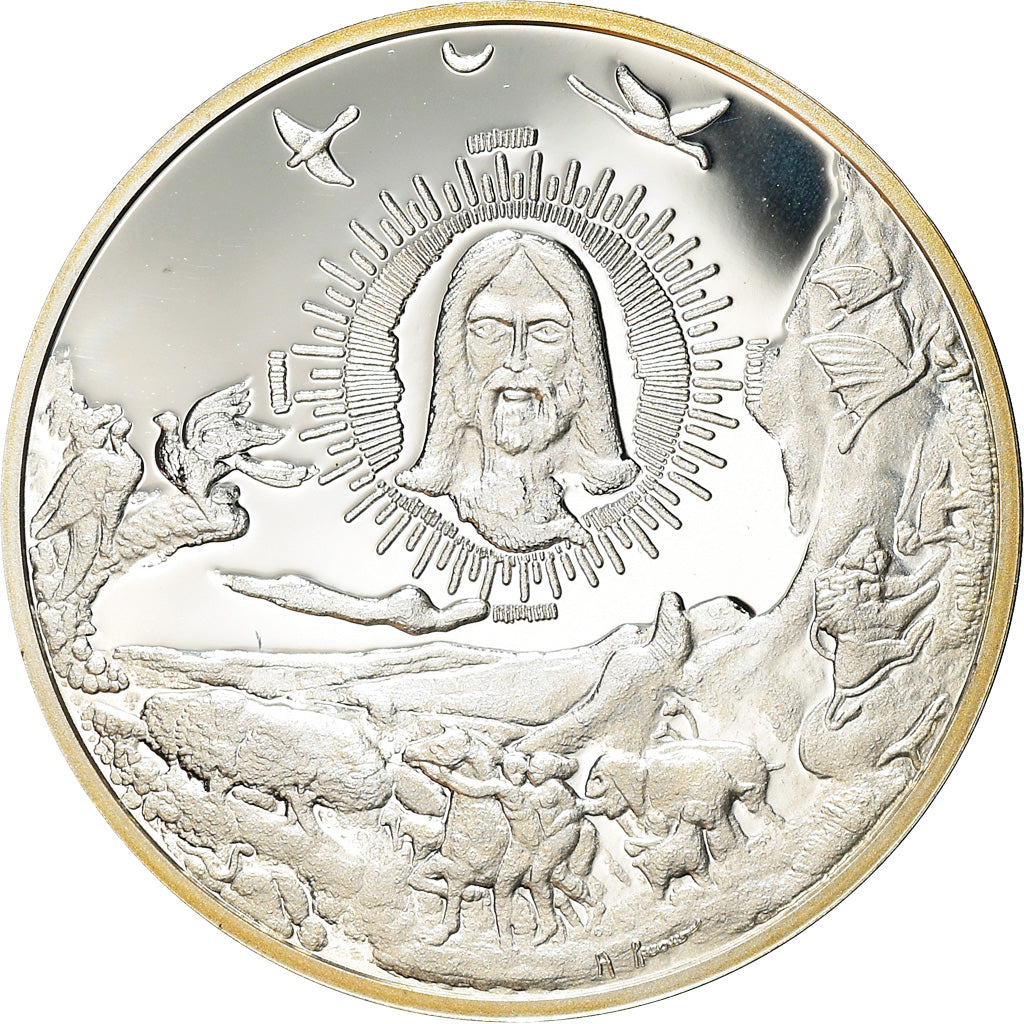 Italie, Médaille, Iubilaeum, Adam et Eve, Religions & beliefs, 2000, FDC