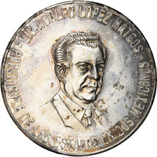 Mexico, Medal, Primera Convencion Mundial de Boxeo, 1963, AU(55-58), Silver