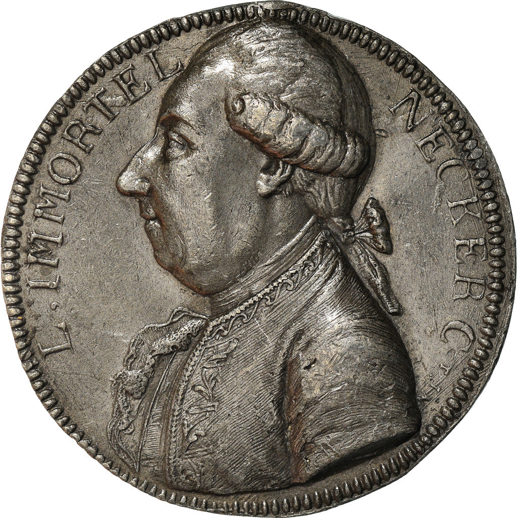 France, Médaille, Necker, Père du Peuple, History, 1789, TTB+, Tin