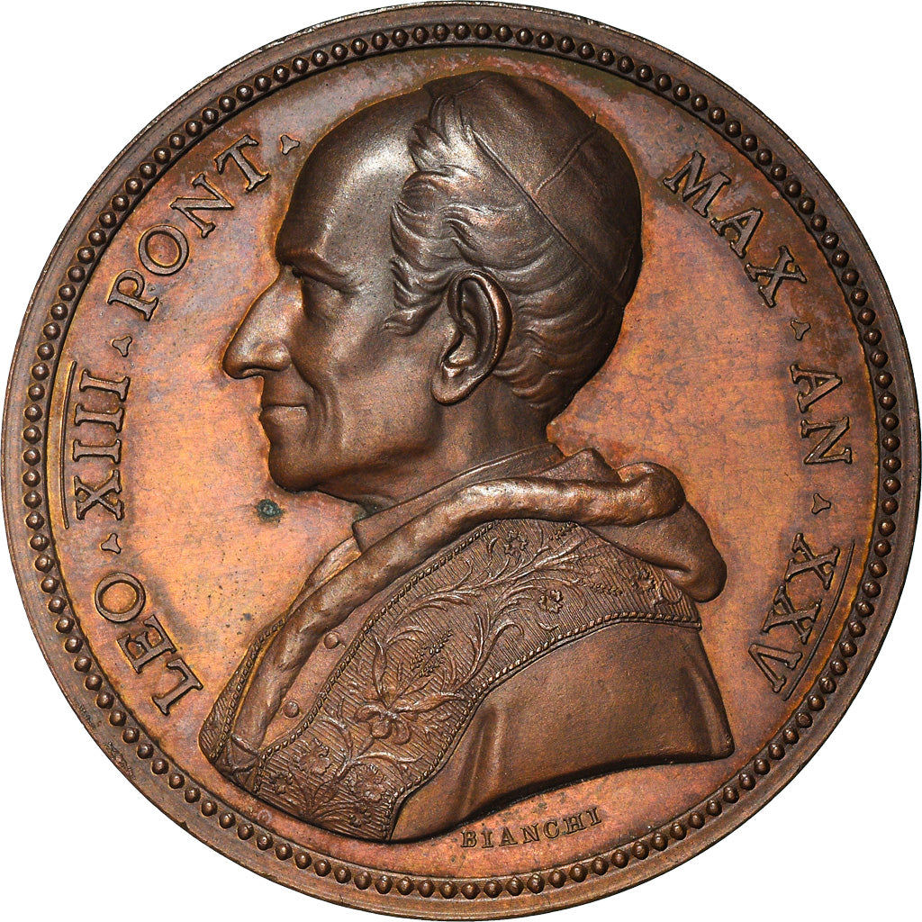Vatican, Medal, Léon XIII, Religions & beliefs, Anno XXV, Bianchi, MS(60-62)