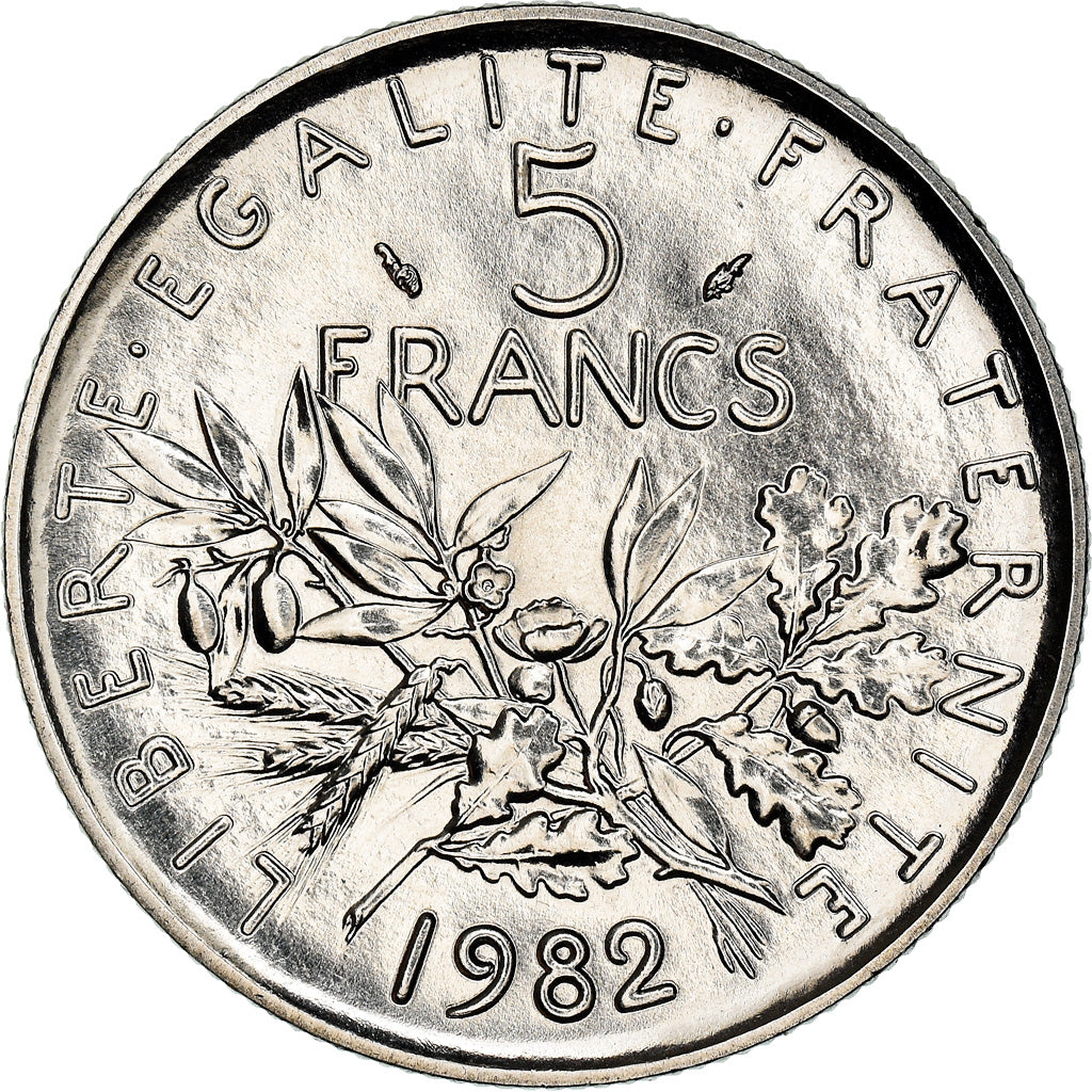 Monnaie, France, Semeuse, 5 Francs, 1982, Paris, FDC, FDC, Nickel Clad