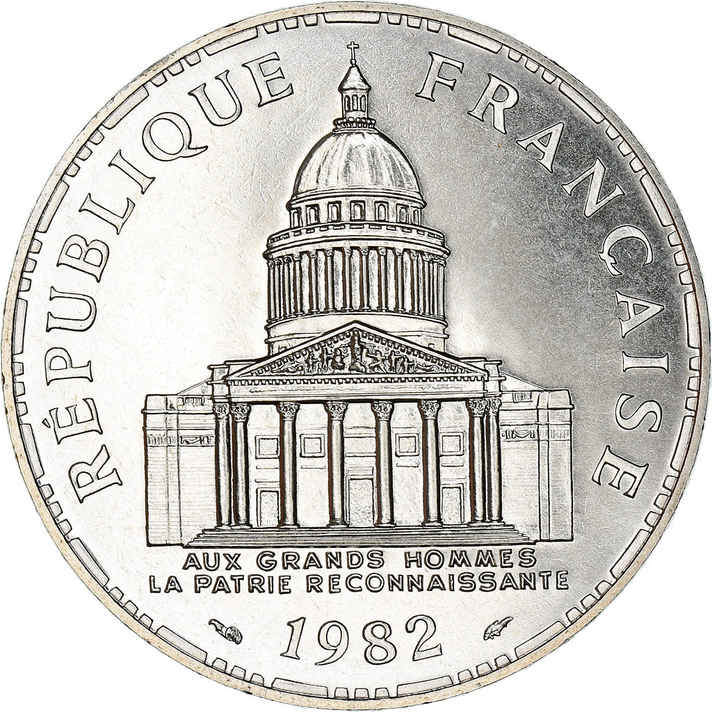 Coin, France, Panthéon, 100 Francs, 1982, Paris, MS(65-70), Silver, KM:951.1