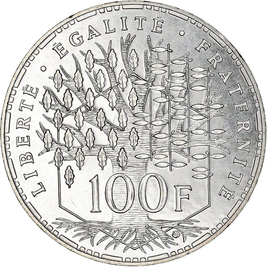 Coin, France, Panthéon, 100 Francs, 1982, Paris, MS(65-70), Silver, KM:951.1