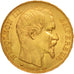 Frankreich, Napoleon III, 20 Francs, 1860, Strasbourg, AU(55-58), KM 781.2