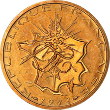 Coin, France, Mathieu, 10 Francs, 1982, Paris, MS(65-70), Nickel-brass, KM:940