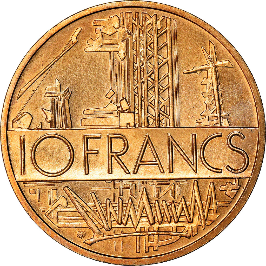 Coin, France, Mathieu, 10 Francs, 1982, Paris, MS(65-70), Nickel-brass, KM:940
