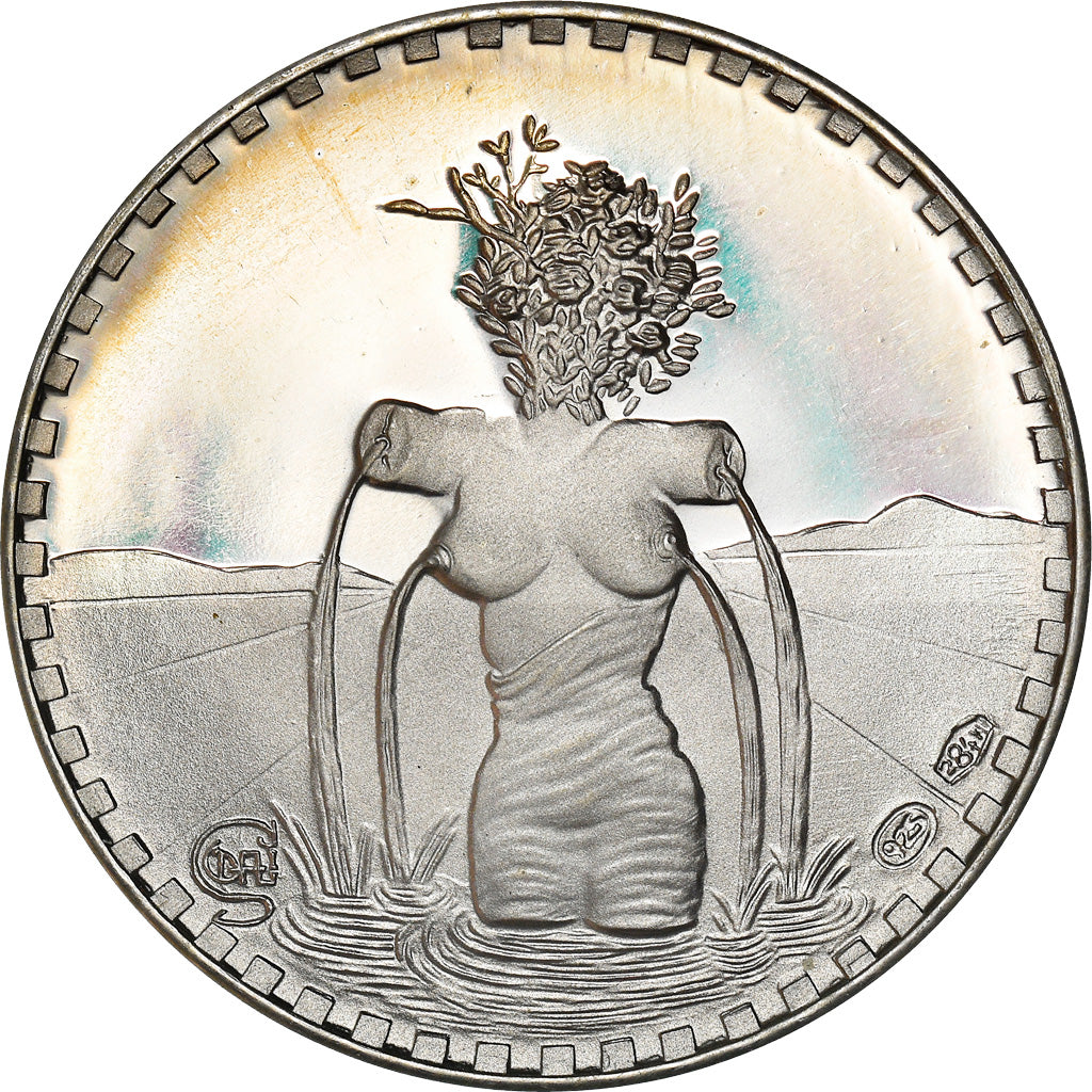 Italy, Medal, I Marenghi del Sole, 1 Marengo, Stresa, 1972, MS(64), Silver
