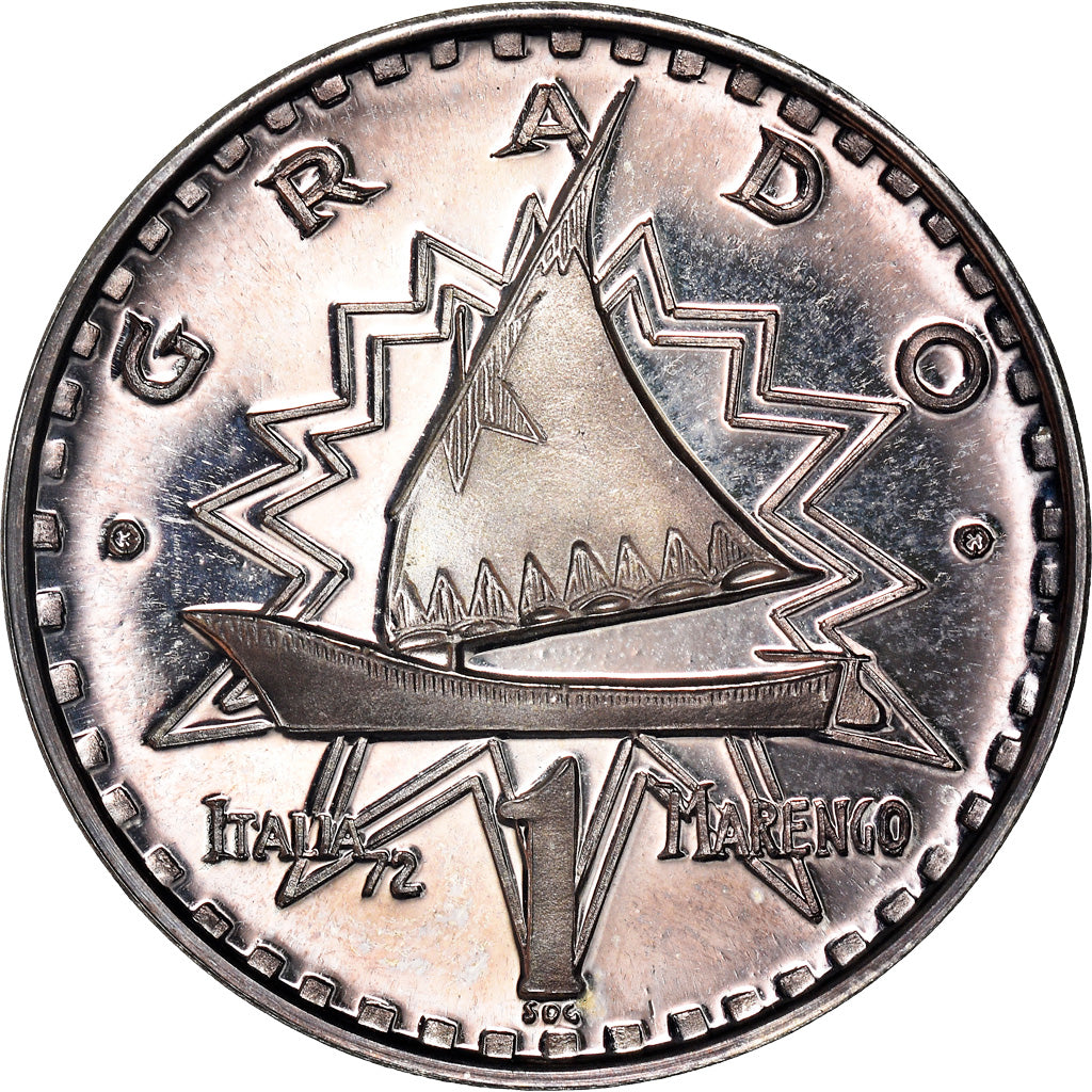 Italien, Medaille, I Marenghi del Sole, 1 Marengo, Grado, 1972, UNZ+, Silber