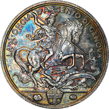 Italy, Token, 1/2 Oncia d'Argento di Genova, Cristoforo Colombo, MS(63), Silver