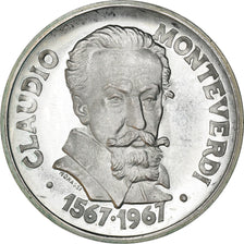 Italy, Medal, Claudio Monteverdi, Musique, 1967, Monassi, MS(63), Silver