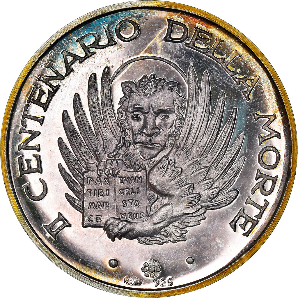 Italy, Medal, Canaletto, Arts & Culture, 1968, MS(63), Silver