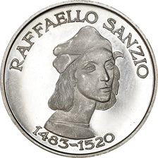 Italy, Medal, Rafaello Sanzio, Arts & Culture, 1970, MS(60-62), Silver