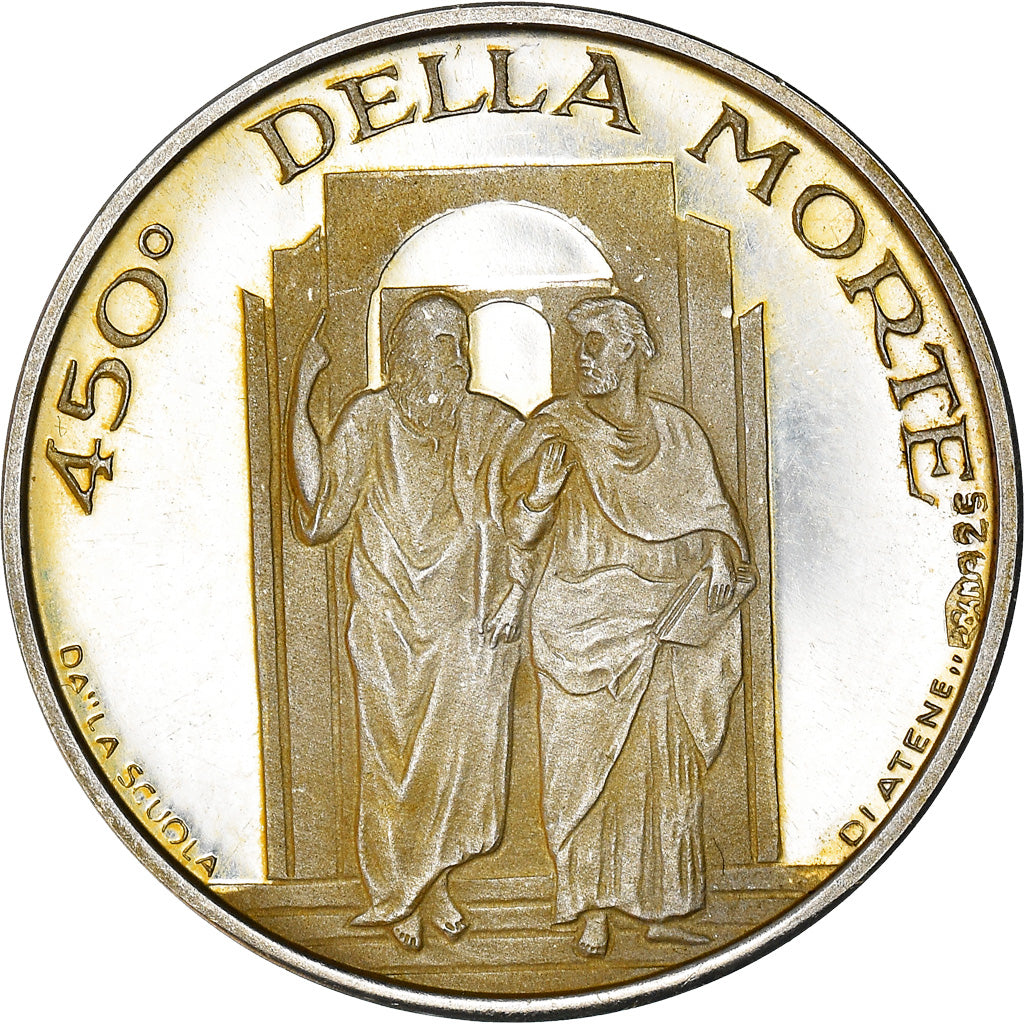 Italy, Medal, Rafaello Sanzio, Arts & Culture, 1970, MS(60-62), Silver