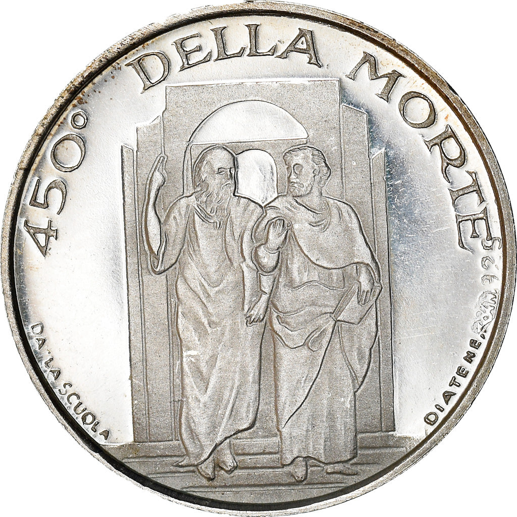 Italy, Medal, Rafaello Sanzio, Arts & Culture, 1970, MS(60-62), Silver