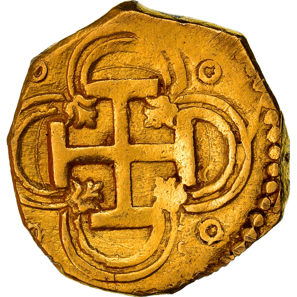 Coin, Spain, Philip II, 2 Escudos, Seville, EF(40-45), Gold